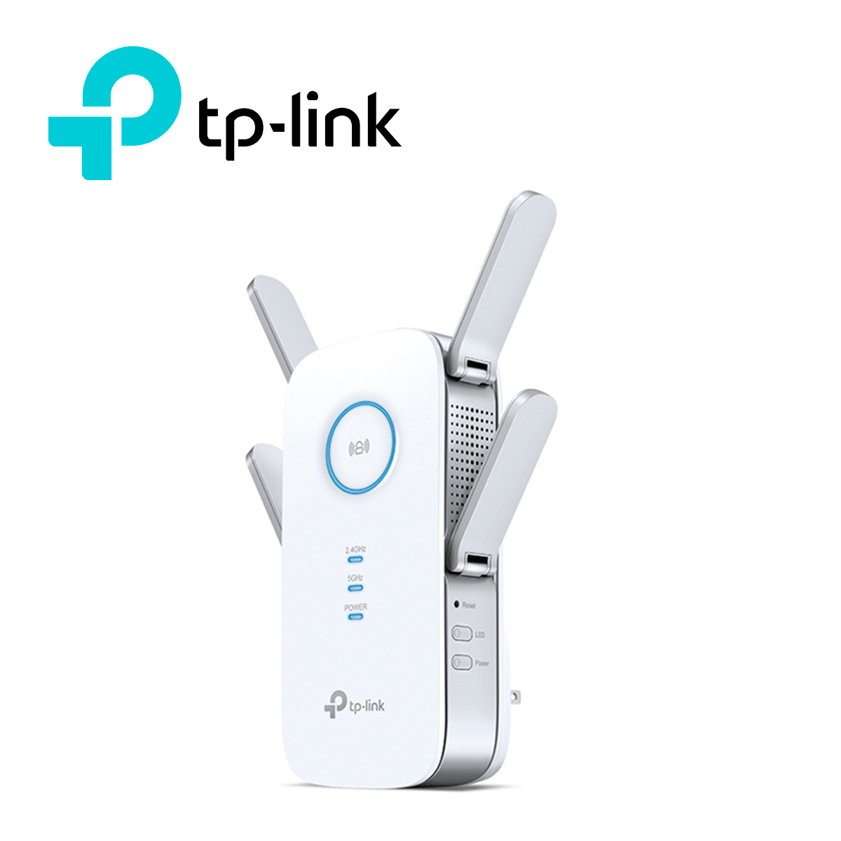 Extensor De Cobertura Wi-fi / Tp-link Re650 / 1 Puerto Rj-45 10/100/1000MBPS / 4 Antenas Externas / 2.4GHZ Y 5GHZ / Enchufado A Pared / 12W De Consumo.
