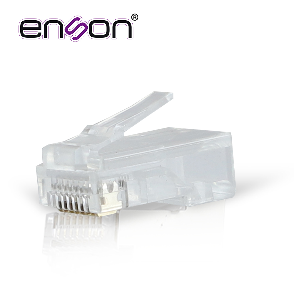 Plug Facil Ponchado Enson Epro-plug6-50 Bote De 50 Pzs Para Cable UTP CAT6 Con Sistema De Paso De Cables Passtru Que Facilita El Ponchado De Cable UTP Ya Que Se Puede Identificar Errores De Manera Mas Facil, Requiere Uso De Pinzas Epro-plugtool