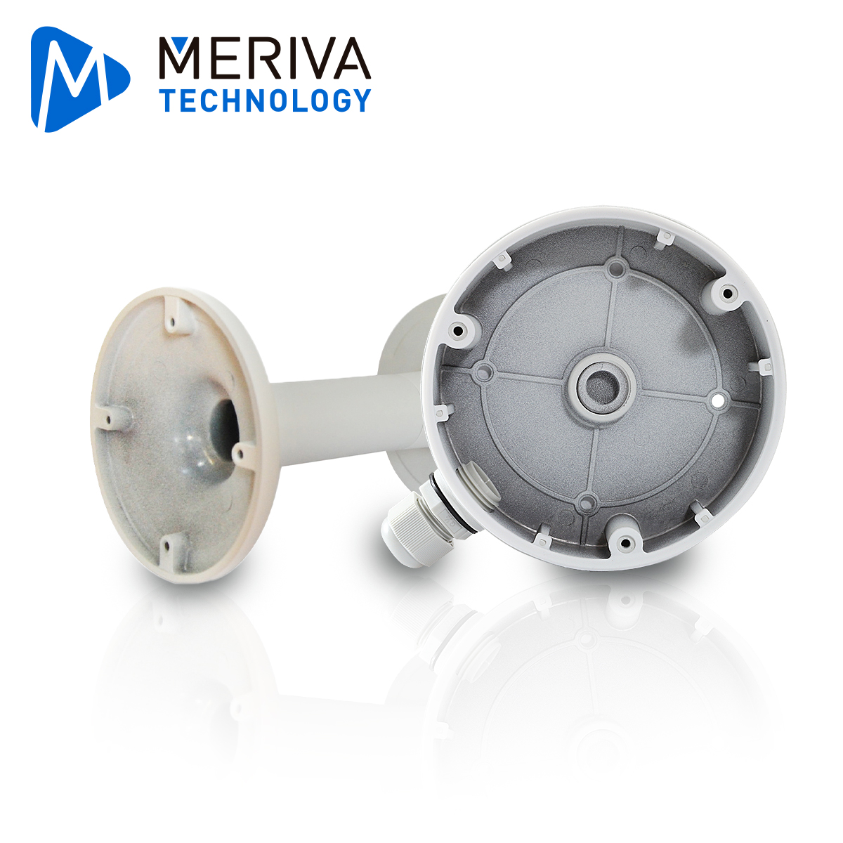 KIT DE MONTAJE PARA FISHEYE MERIVA TECHNOLOGY MT-FE60 INCLUYE CAJA DE CONEXIONES x1 + BRAZO DE MONTAJE PARA PARED O TECHO 19CM ALUMINIO x1