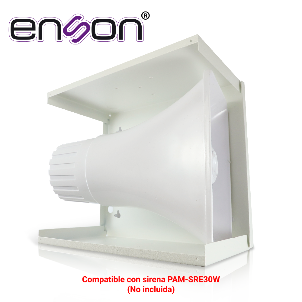 Gabinete Enson Lince11 Para Sirena De 30W Compatible Con Modelo Pam-sre30w Y Tamper Secolarm Ss-072q