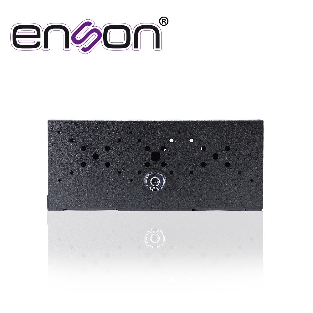 GABINETE DE SEGURIDAD ENSON LINCE13 PARA DVR MOVIL 380X270X115MM CON VENTILADOR COLOR NEGRO / COMPATIBLE CON LA SERIE MX1N Y MM1N