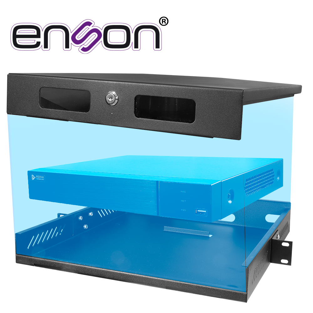 GABINETE DE SEGURIDAD ENSON LINCE18+ RACKEABLE 455X420X74.5MM IDEAL PARA RESGUARDO DE GRABADORES MERIVA, UNV Y ZKTECO