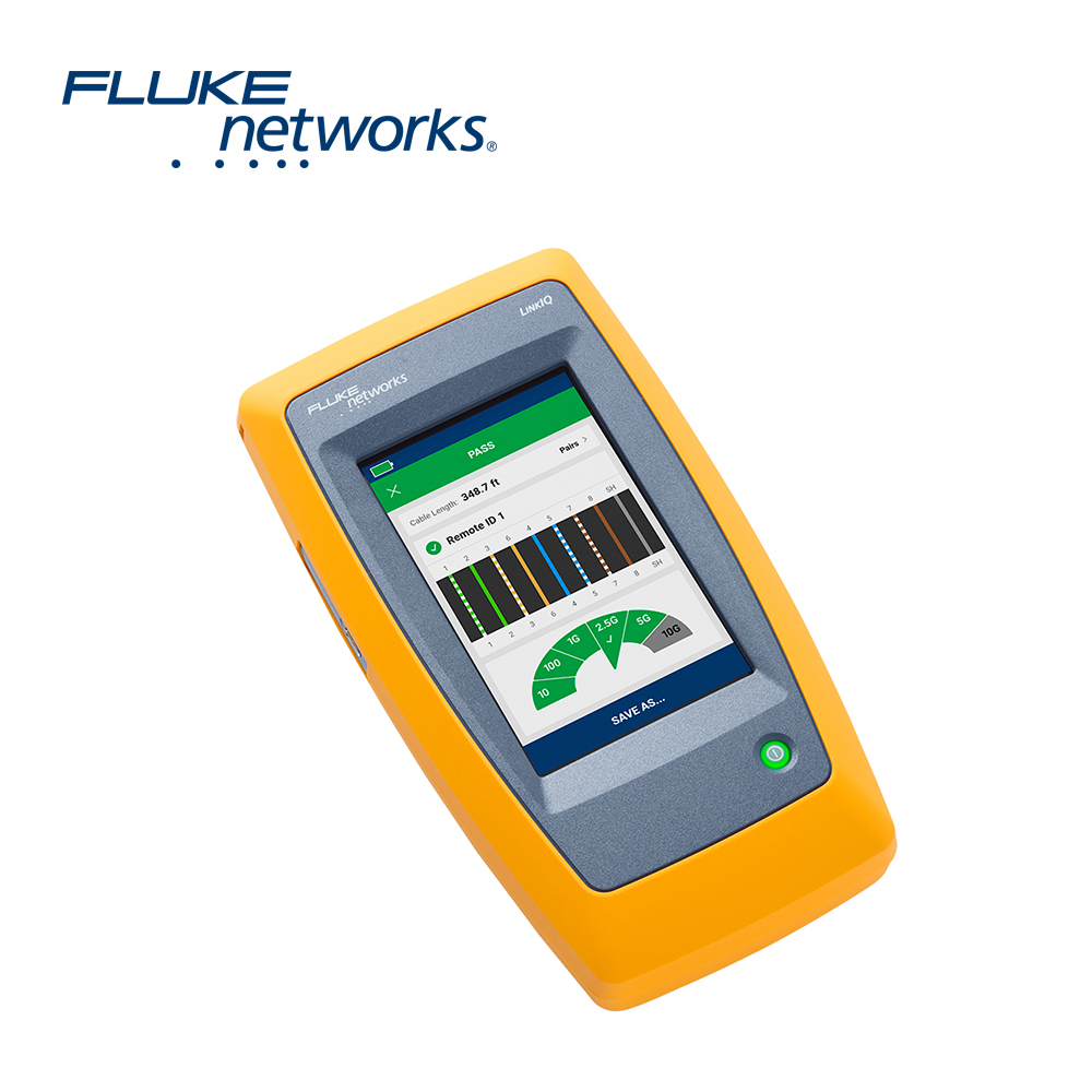 TESTER DE CABLES Y DE RED LINKIQ FLUKE NETWORKS LIQ-100 PERMITE ENCONTRAR LA VELOCIDAD MAXIMA DE CABLEADO HASTA 10 GBPS, COMPROBACION DE CARGA POE, IDENTIFICA LA INFORMACION DEL SWITCH MIDE LONGITUDES HASTA 305 METROS, PANTALLA TACTIL DESCARGA REPORTES PDF