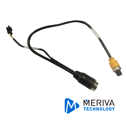 CABLE CONVERTIDOR DIN DE AVIACION DE 10PIN A 4PIN MERIVA TECHNOLOGY MODELO M10P48000 / COMPATIBLE CON MONITOR MA04KIT Y GRABADORES SERIE MX1N Y MM1N

