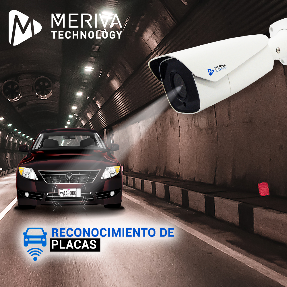 CAMARA IP BULLET LPR MERIVA TECHNOLOGY MAPR-200 / 2MP / H.265+ / LENTE MOTORIZADO 7 - 22MM / 70 - 100M IR / IP67 / METALICA / 12 VCD / POE / SOPORTA MICRO SD HASTA 256 GB (NO INCLUIDA) / 1 ENTRADA + 1 SALIDA DE AUDIO / 1 ENTRADA + 1 SALIDA DE ALARMA / SALIDA BNC / ONVIF / ANALITICA RECONOCIMIENTO DE PLACAS HASTA 10,000 PLACAS (NO REQUIERE NVR) 
