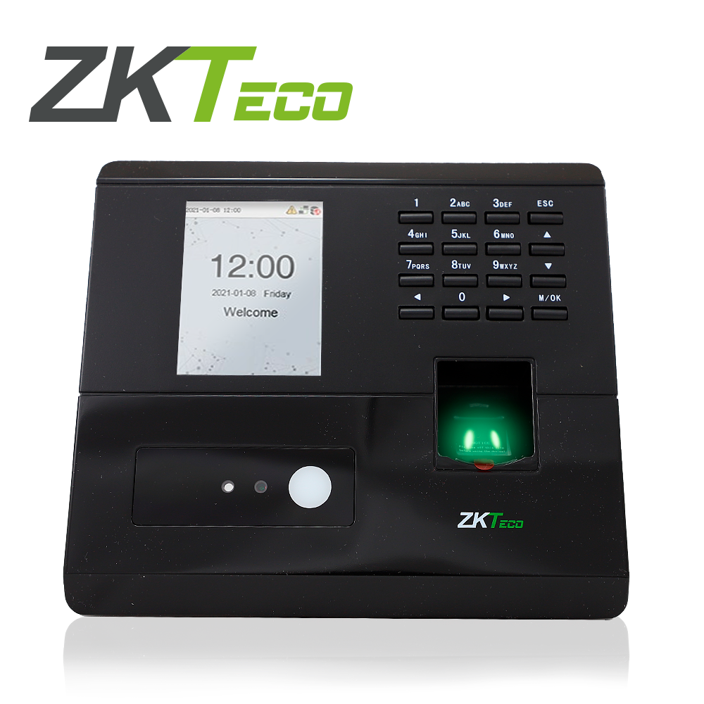 Control De Asistencia Y Acceso Zkteco Mb10-vl Por Reconocimiento Facial Visible Light Almacena Hasta 100 Rostros / 500 Huellas / 50,000 Eventos Salida De Relevador Para Controlar Una Puerta Y Un Boton De Salida Compatible Con Bio Time Cloud 2.0 / Biotime Pro / Zkbio Cvaccess Modulo De Asistencia.