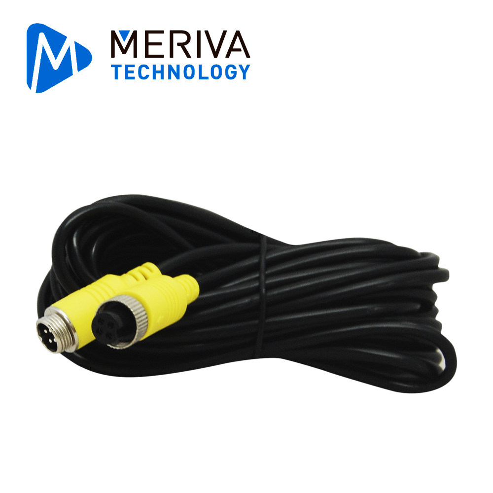 CABLE TIPO DIN DE AVIACIÓN 4 PINES SERIE ECO PARA DVRS MÓVILES MERIVA TECHNOLOGY MBCE50  5 METROS