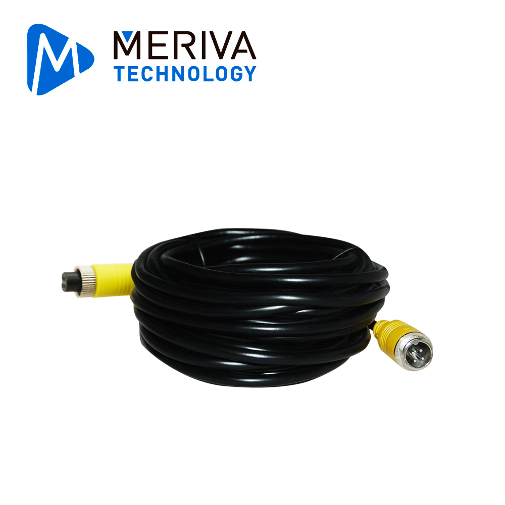 Cable Din De Aviacion Serie Eco Meriva Technology Mbce70 / 4 Pines / 7 Metros / Compatible Con Camaras AHD