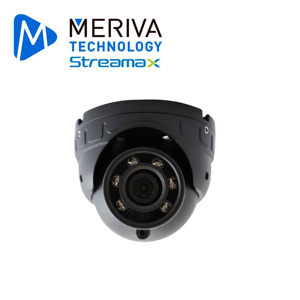 Camara Movil IP Tipo Mini Domo Meriva Technology Mc11ip / 1080P-2MP / 2.8MM / Ip66 / 5M IR / Microfono Integrado / Anti-vibraciones / Conector Din De Aviacion De 6 Pines 