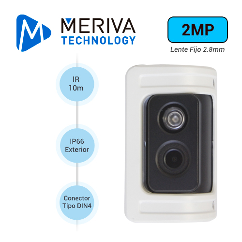 Camara AHD Streamax Mc308rhd / 2MP / 3.6MM / 10M IR / Ip66 / Conector Din 4 Pines / 12 Vcd / Exterior / Lateral Derecha