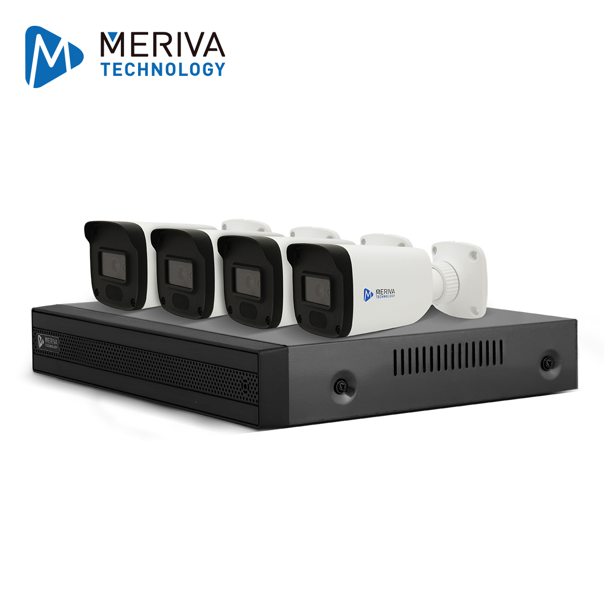Kit 4X4 Mkit927 Incluye 1 DVR 4CH Mxvr-4004a 1080P-LITE + 4 Camaras Bullet 1080P 2MP 2.8MM Mbashd2202 + 4 Cables 18MTS C/u + Fuente De Poder Y Distribuidor De Energia N9000 Analitica Basica P2p 2.0 Cloud