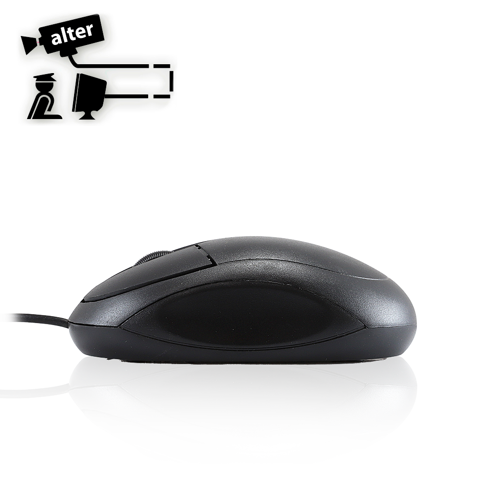 Mouse Negro Alambrico