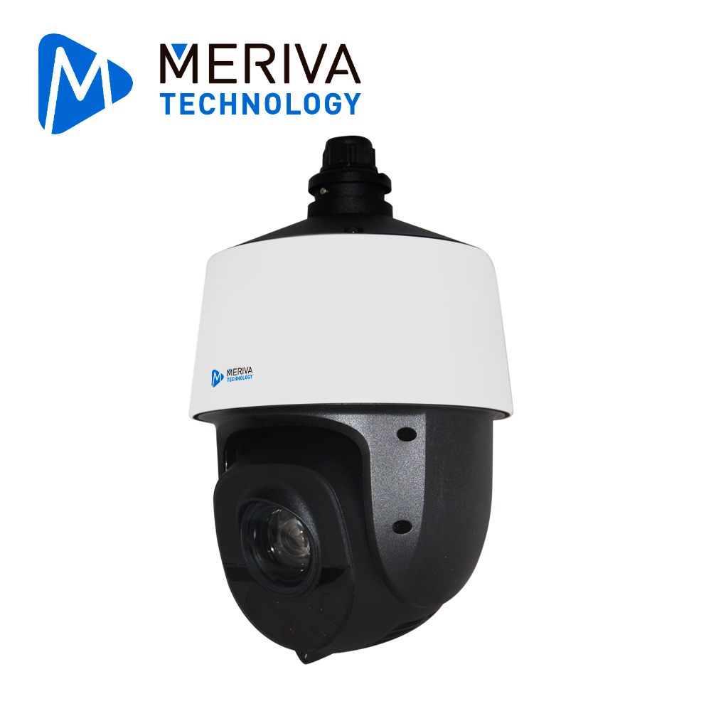 CAMARA IP PTZ MERIVA TECHNOLOGY MSD-425I / 4 MP / 25X ZOOM OPTICO / 16X ZOOM DIGITAL / H.265 / LENTE MOTORIZADO 4.8 - 120MM / 160 M IR / IP66 / IK10 / METALICA / 12 VCD / POE / SOPORTA MICRO SD HASTA 256 GB (NO INCLUIDA) / 1 ENTRADA + 1 SALIDA DE AUDIO / 1 ENTRADA + 1 SALIDA DE ALARMA / MIA 2.0 / ONVIF / BRAZO INCLUIDO / AUTO TRACKING (PERSONAS/VEHICULOS) / RECONOCIMIENTO DE ROSTRO INTEGRADO