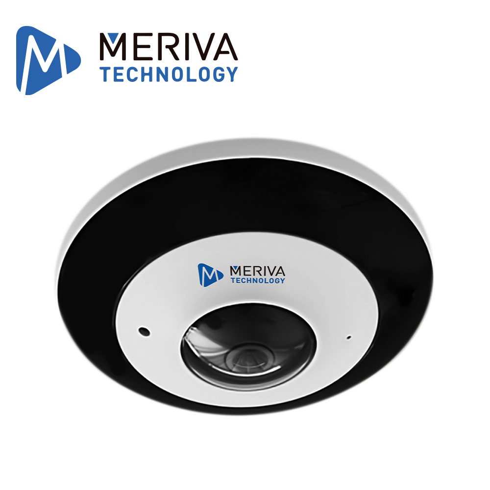 Camara IP Fisheye Meriva Technology Mt-fe60n / 6MP / H.265+ / 1.65MM / 10 - 20M IR / Ip67 / Metalica / 12 Vcd / POE / Soporta Micro Sd Hasta 256 GB (no Incluida) / 1 Entrada + 1 Salida De Audio / 1 Entrada + 1 Salida De Alarma / Salida Bnc / Salida Bnc / 2 Microfonos Integrados / Mia 2.0 / ONVIF / Apertura De 180 Grados En Pared / Apertura De 360 En Escritotio / Dewarping