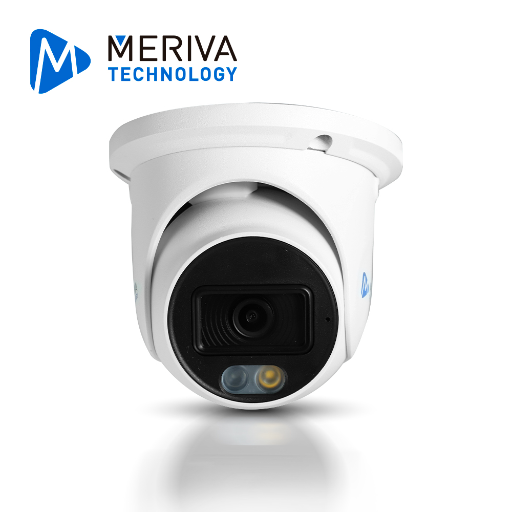 Camara IP Turret Meriva Technology Mtd-202fs4d / 2MP / H.265+ / 2.8MM / Iluminacion Dual (20 - 30M IR / Luz Calida) / Ip67 / Metalica / 12 Vcd / POE / Soporta Micro Sd Hasta 256 GB (no Incluida) / Entrada De Audio / Microfono Integrado / Mia 2.0 / ONVIF / Analitica Cruce De Linea E Intrusion Al Area