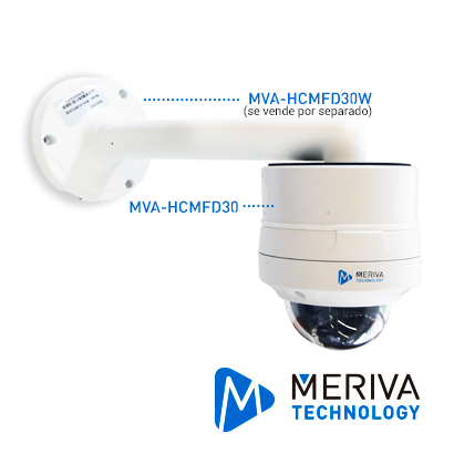 Caja De Conexiones Redonda Meriva Technology Mva-hcmfd30 / Metalica / Ip66 / Compatible Con La Camara Mfd-eb600f