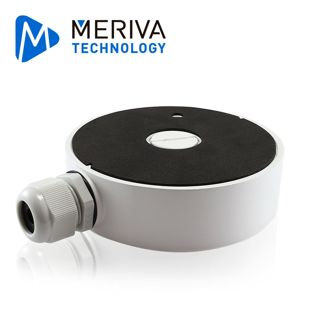 Caja De Conexiones Redonda Meriva Technology Mva-jb0207 / Montaje En Pared O Techo / Compatible Con Las Camaras Mvd-eb200za / Msc-8314z / Msc-5311