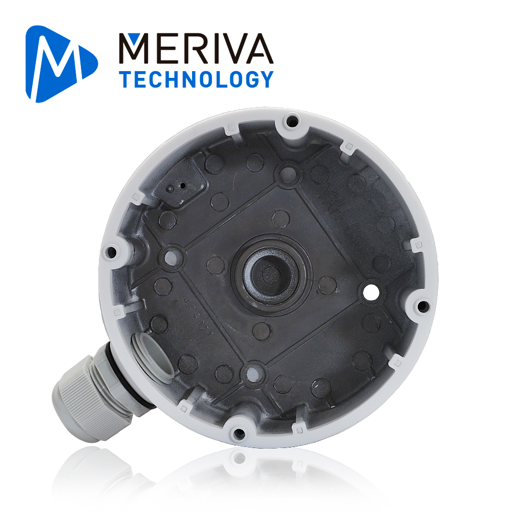 Caja De Conexiones Redonda Meriva Technology Mva-jb0207 / Montaje En Pared O Techo / Compatible Con Las Camaras Mvd-eb200za / Msc-8314z / Msc-5311