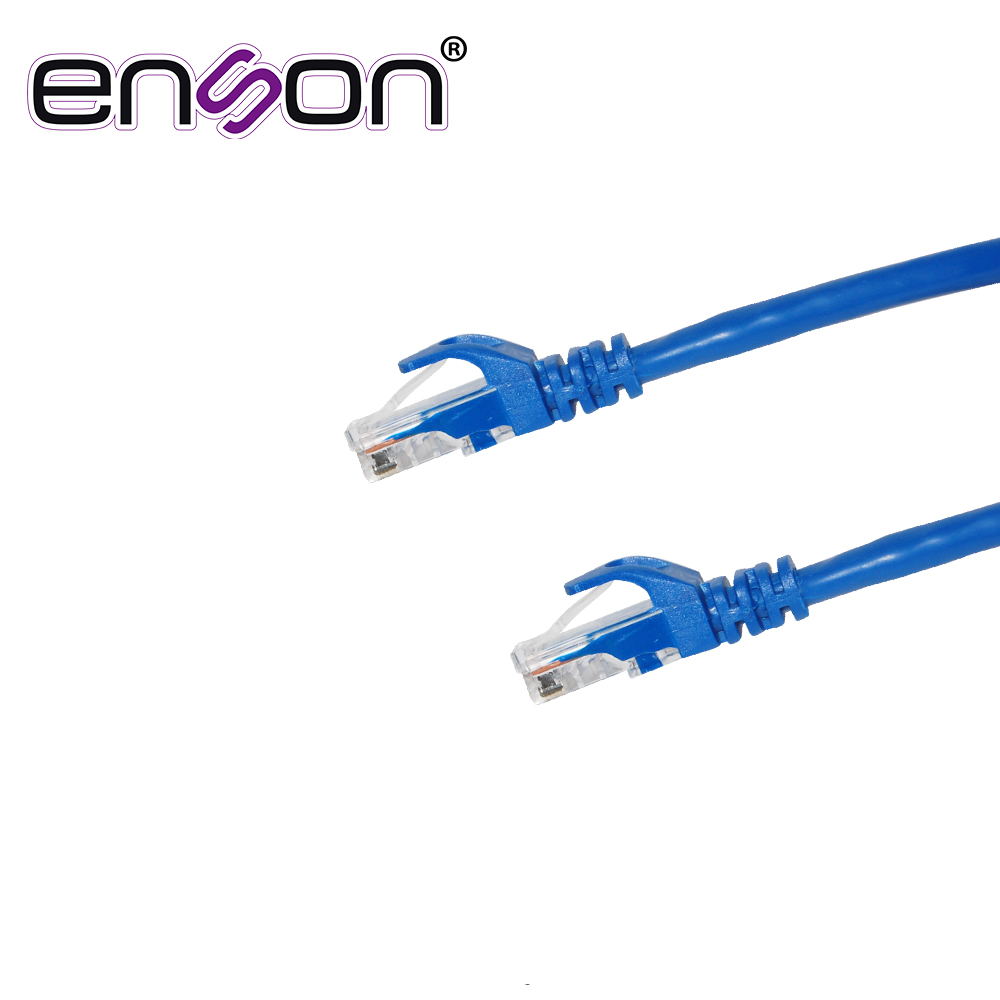 PATCHCORD UTP ENSON P6003L CAT6 30CM AZUL SERIE EPRO 100-II 100 POR CIENTO COBRE PARA MEJOR IDENTIFICACION DE SOLUCIONES EN RACKS Y GABINETES