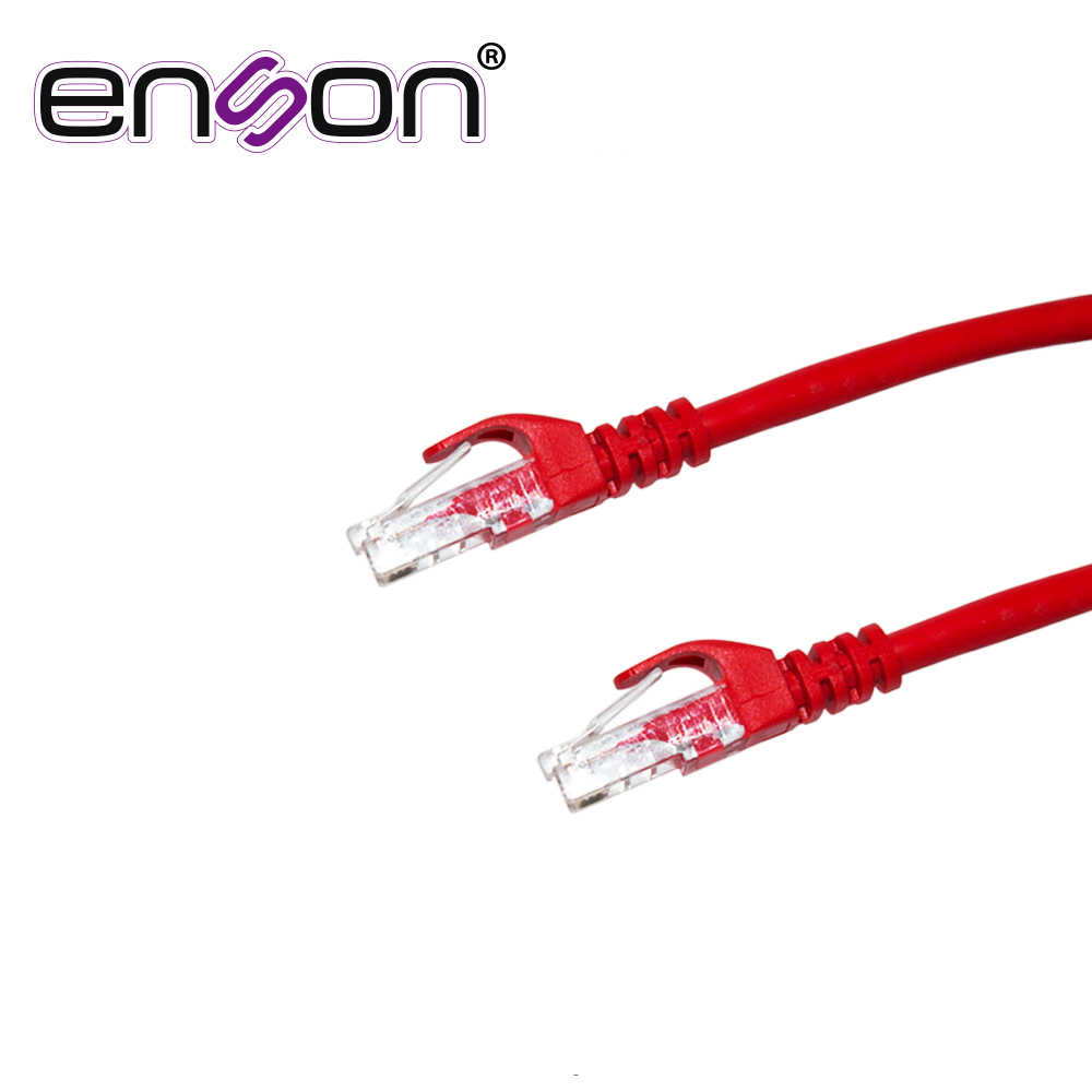 PATCHCORD UTP ENSON P6003R CAT6 30CM ROJO SERIE EPRO 100-II 100 POR CIENTO COBRE PARA MEJOR IDENTIFICACION DE SOLUCIONES EN RACKS Y GABINETES