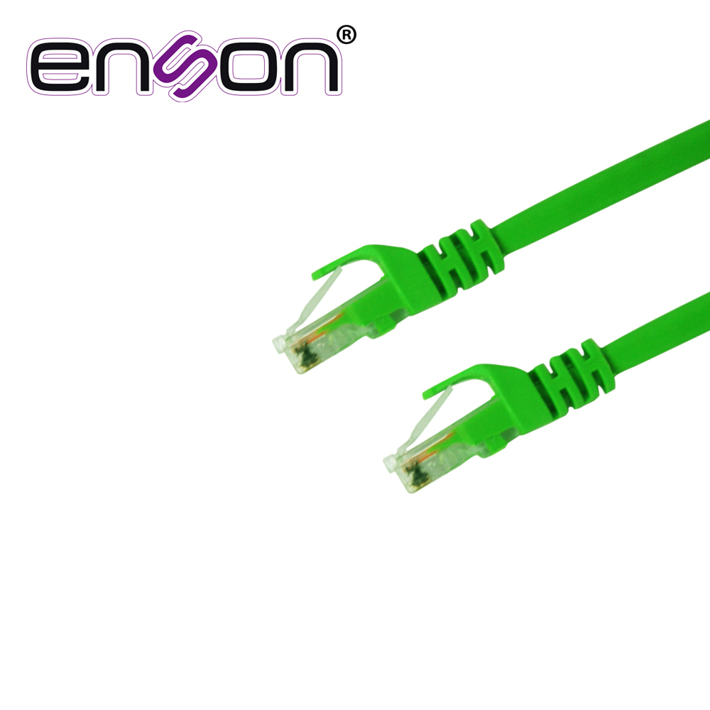 PATCHCORD UTP ENSON P6006E CAT6 60CM VERDE SERIE EPRO 100-II 100 POR CIENTO COBRE PARA MEJOR IDENTIFICACION DE SOLUCIONES EN RACKS Y GABINETES