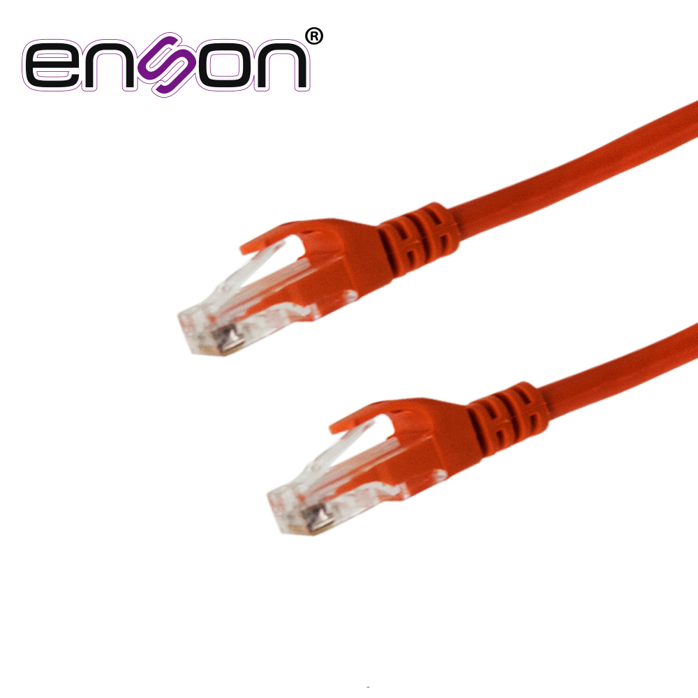 Patchcord UTP Enson P6006o CAT6 60CM Naranja Serie Epro 100-II 100 Por Ciento Cobre Para Mejor Identificacion De Soluciones En Racks Y Gabinetes