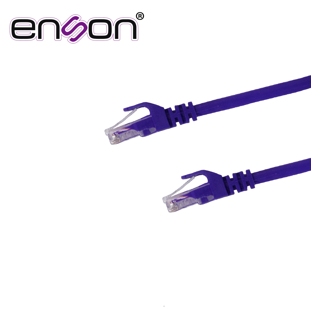 PATCHCORD UTP ENSON P6006P CAT6 60CM MORADO SERIE EPRO 100-II 100 POR CIENTO COBRE PARA MEJOR IDENTIFICACION DE SOLUCIONES EN RACKS Y GABINETES