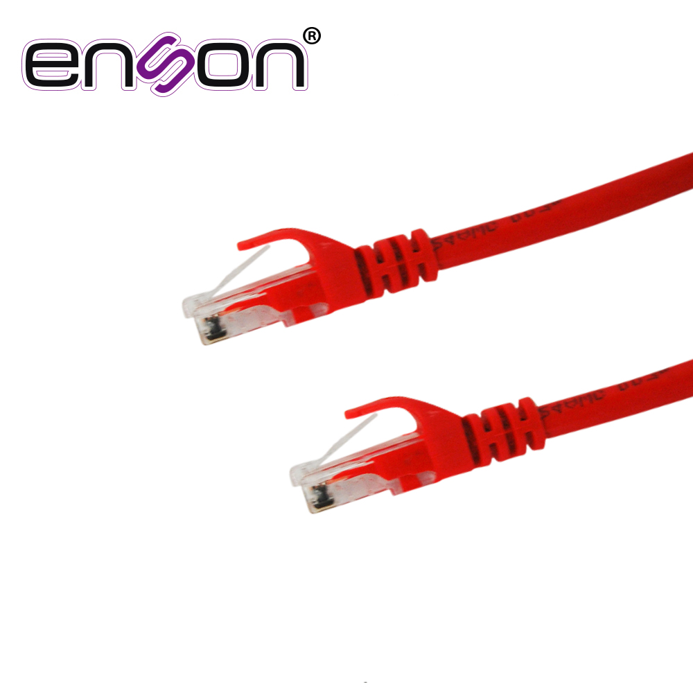 PATCHCORD UTP ENSON P6006R CAT6 60CM ROJO SERIE EPRO 100-II 100 POR CIENTO COBRE PARA MEJOR IDENTIFICACION DE SOLUCIONES EN RACKS Y GABINETES