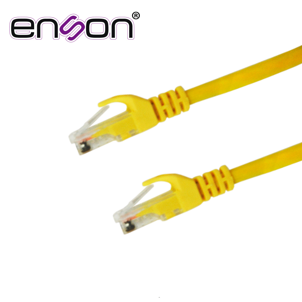 PATCHCORD UTP ENSON P6006Y CAT6 60CM AMARILLO SERIE EPRO 100-II 100 POR CIENTO COBRE PARA MEJOR IDENTIFICACION DE SOLUCIONES EN RACKS Y GABINETES