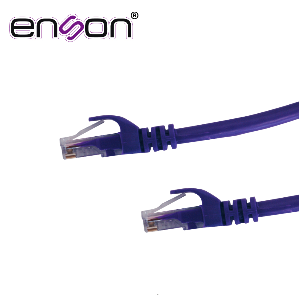 PATCHCORD UTP ENSON P6009P CAT6 90CM MORADO SERIE EPRO 100-II 100 POR CIENTO COBRE PARA MEJOR IDENTIFICACION DE SOLUCIONES EN RACKS Y GABINETES