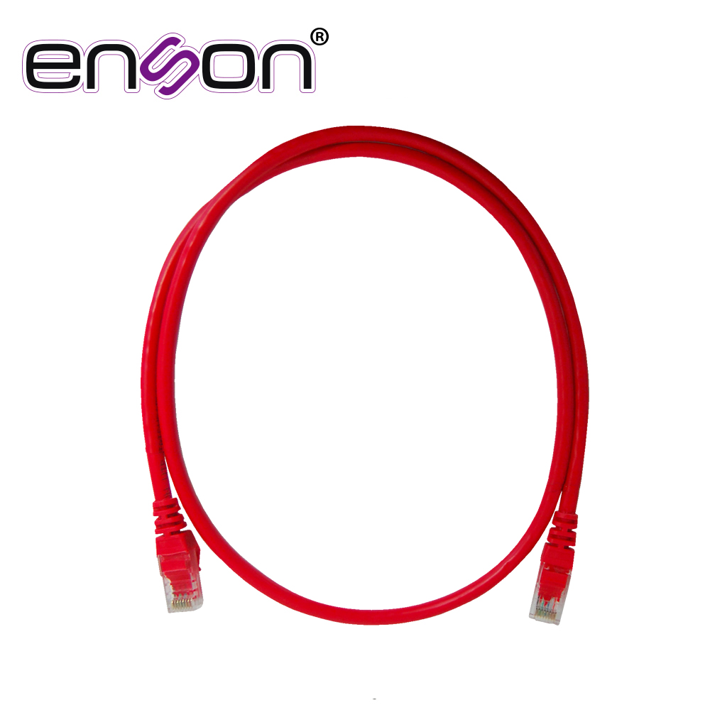 PATCHCORD UTP ENSON P6009R CAT6 90CM ROJO SERIE EPRO 100-II 100 POR CIENTO COBRE PARA MEJOR IDENTIFICACION DE SOLUCIONES EN RACKS Y GABINETES