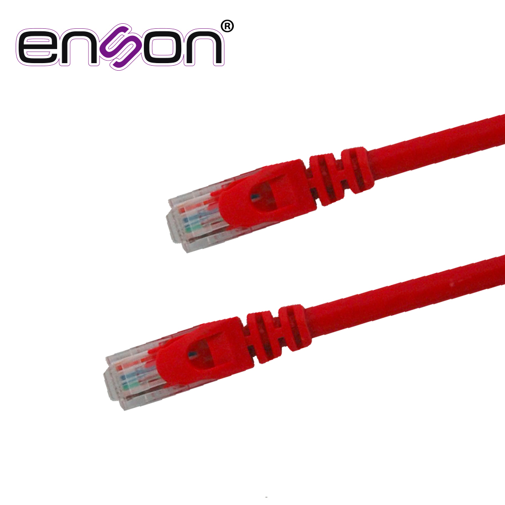 PATCHCORD UTP ENSON P6009R CAT6 90CM ROJO SERIE EPRO 100-II 100 POR CIENTO COBRE PARA MEJOR IDENTIFICACION DE SOLUCIONES EN RACKS Y GABINETES