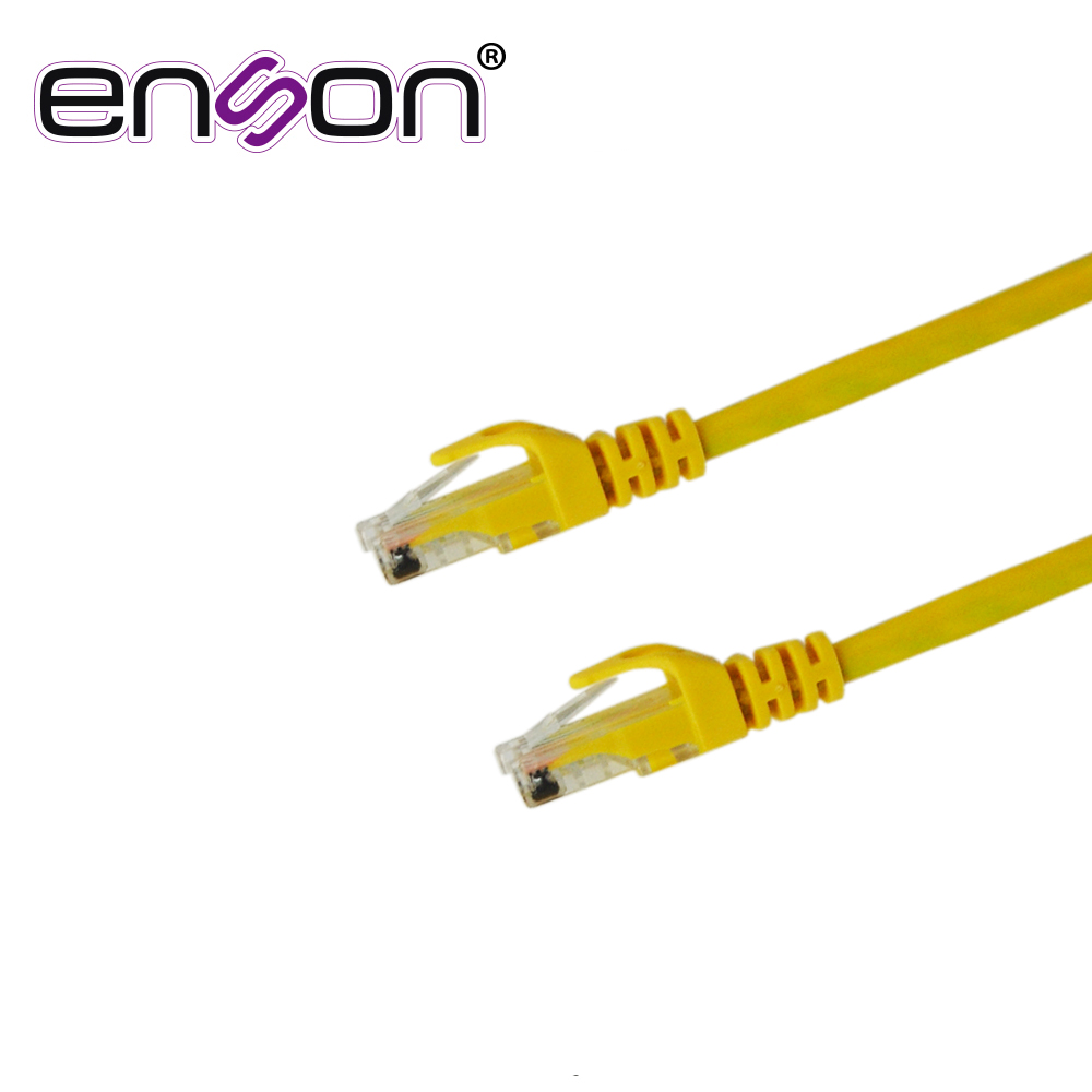 PATCHCORD UTP ENSON P6009Y CAT6 90CM AMARILLO SERIE EPRO 100-II 100 POR CIENTO COBRE PARA MEJOR IDENTIFICACION DE SOLUCIONES EN RACKS Y GABINETES