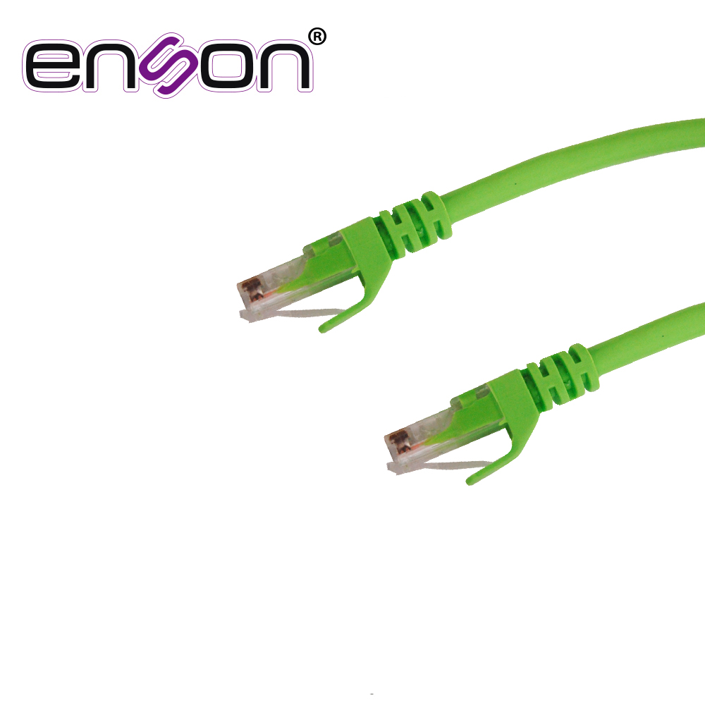 PATCHCORD UTP ENSON P6012E CAT6 120CM VERDE SERIE EPRO 100-II 100 POR CIENTO COBRE PARA MEJOR IDENTIFICACION DE SOLUCIONES EN RACKS Y GABINETES