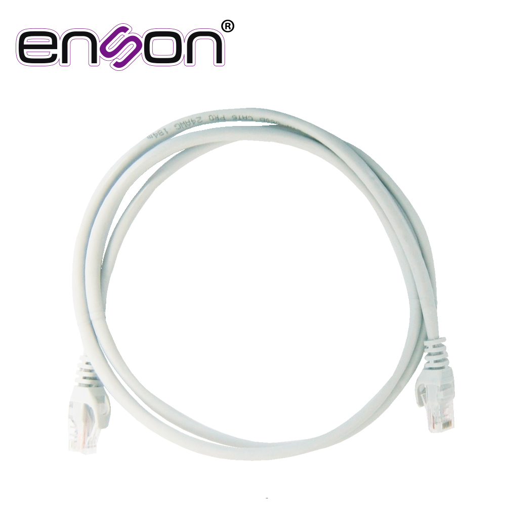 PATCHCORD UTP ENSON P6012G CAT6 120CM GRIS SERIE EPRO 100-II 100 POR CIENTO COBRE PARA MEJOR IDENTIFICACION DE SOLUCIONES EN RACKS Y GABINETES