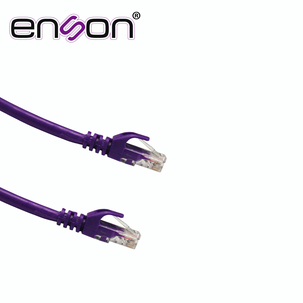 PATCHCORD UTP ENSON P6012P CAT6 120CM MORADO SERIE EPRO 100-II 100 POR CIENTO COBRE PARA MEJOR IDENTIFICACION DE SOLUCIONES EN RACKS Y GABINETES