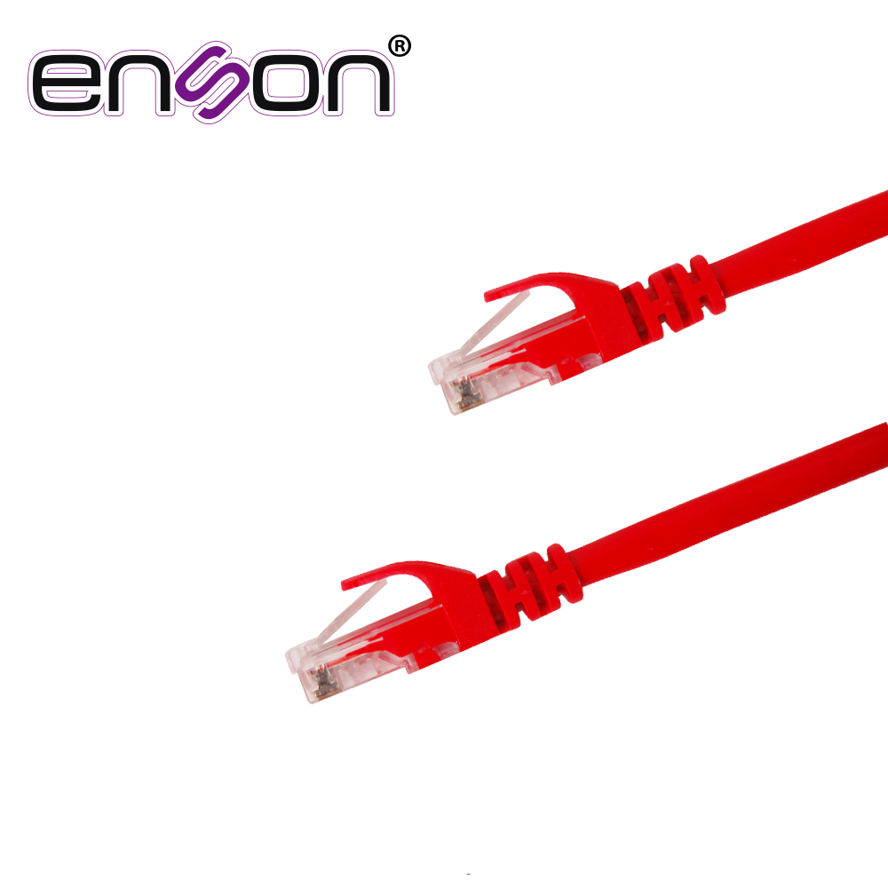 PATCHCORD UTP ENSON P6012R CAT6 120CM ROJO SERIE EPRO 100-II 100 POR CIENTO COBRE PARA MEJOR IDENTIFICACION DE SOLUCIONES EN RACKS Y GABINETES