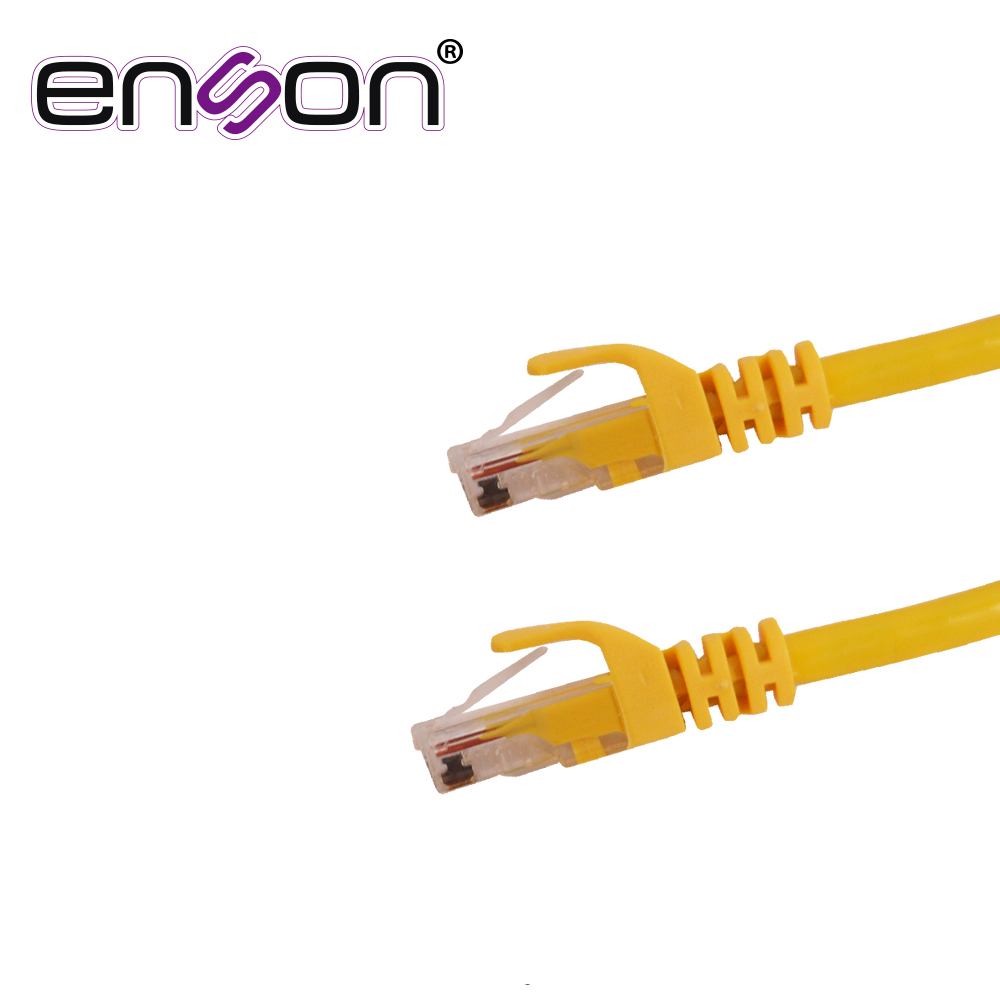 PATCHCORD UTP ENSON P6012Y CAT6 120CM AMARILLO SERIE EPRO 100-II 100 POR CIENTO COBRE PARA MEJOR IDENTIFICACION DE SOLUCIONES EN RACKS Y GABINETES
