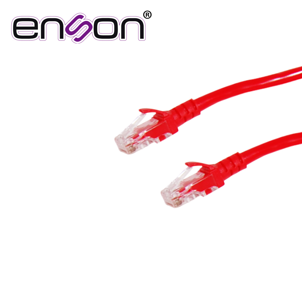Patchcord UTP CAT6 Enson P6p03 Serie Pro-ii Calibre 24 Awg De 90 Cm Forro Pvc Color Rojo 