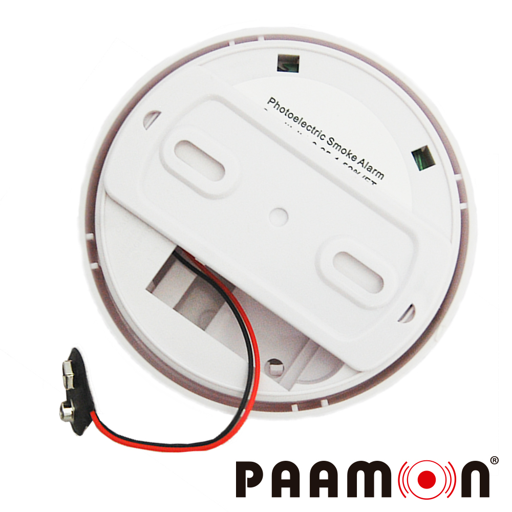 Detector De Humo Paamon Pam-smk20 Autonomo Con Sirena Integrada / Montaje En Techo O Pared / Facil Instalacion / Rango De Deteccion 25 Mts Cuadrados/ Alimentacion Por Medio De Bateria (no Incluida)