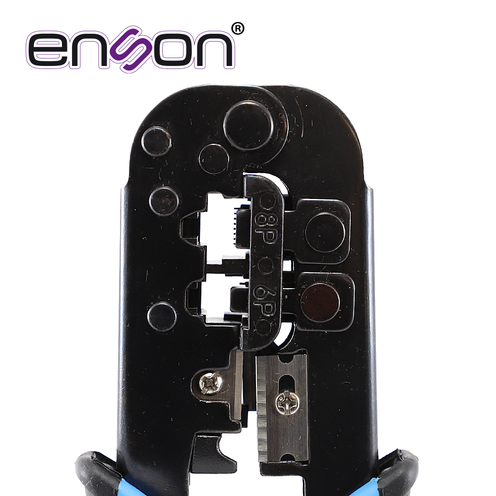 PINZAS PONCHADORAS DE RJ45 ENSON ENS-NT02 PARA CONECTORES RJ45 (8 PINES) Y RJ11 (6 PINES) CON NAVAJA DE CORTE