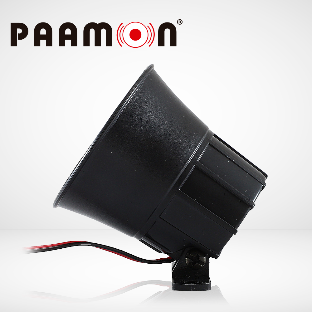 Mini Sirena Paamon 15 Watts Pm-sre108, 1 Tono, Uso Para Interior Y Exterior, Material Plastico Abs, Nivel De Sonido 110DB, Voltaje De Operacion De 9-15VDC, Compatible Con Cualquier Sistema De Alarma.