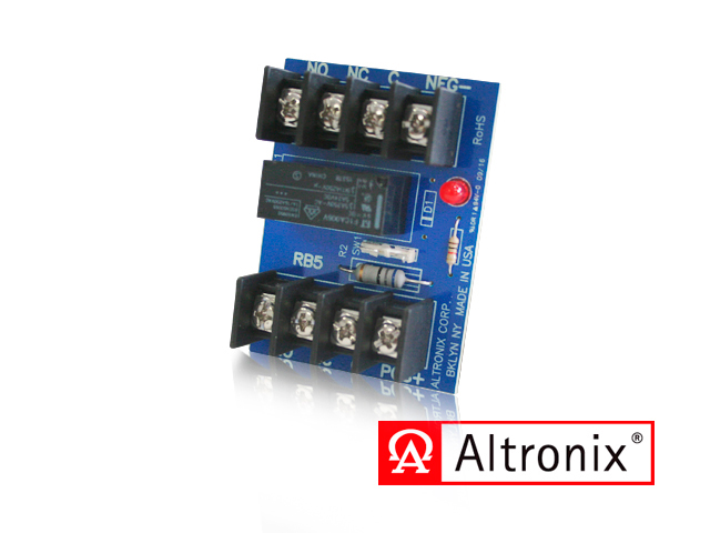 MODULO RELEVADOR / VOLTAJE DE 6 O 12 VDC / RB5 ALTRONIX / CONSUMO DE CORRIENTE 120 MA CUENTA CON INDICADOR LED