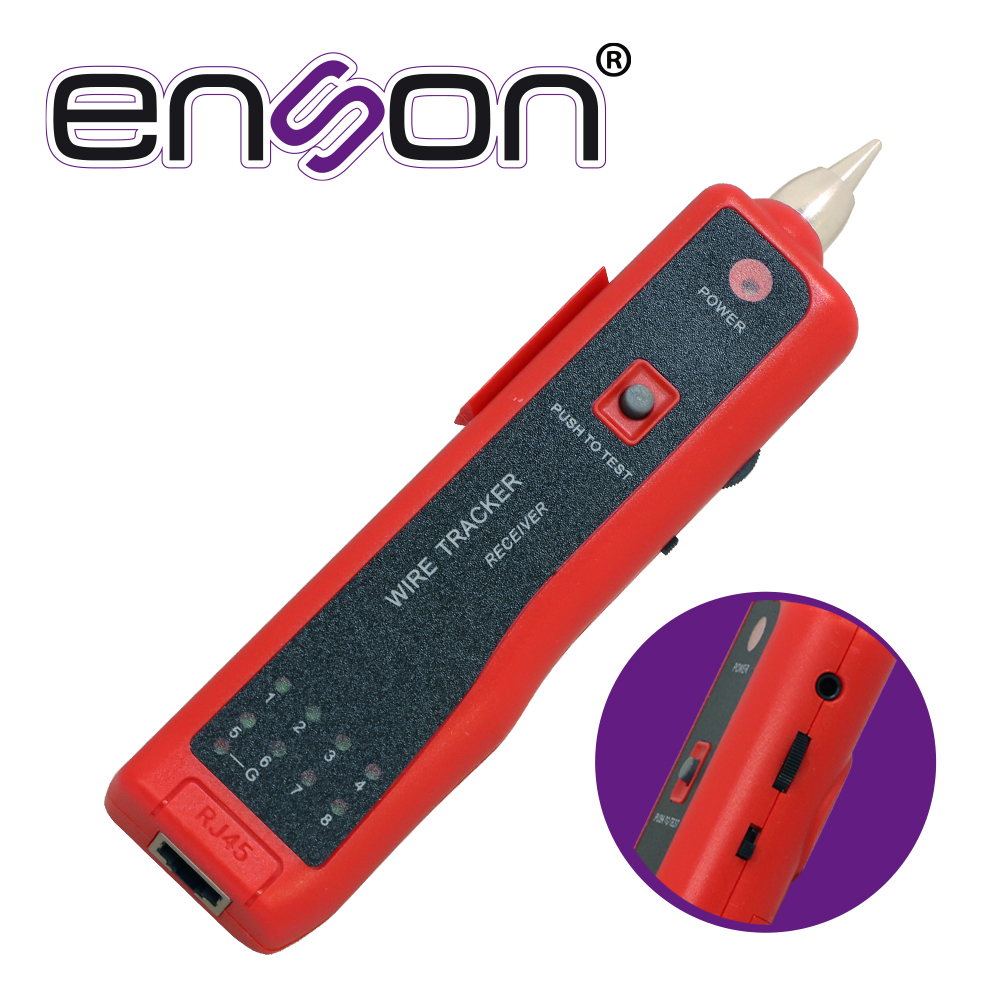 TESTER PROBADOR DE CABLE RJ45/RJ11 CON ACCESORIOS: TESTER-AUDIFONOS / CABLES PROBADORES / BATERIAS X 2 / ESTUCHE