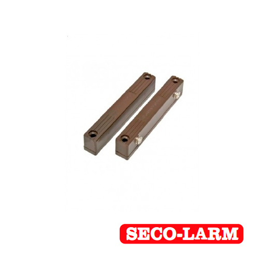 CONTACTO MAGNÉTICO DE USO RUDO SECOLARM SM-216/BR / COLOR MARRÓN/ SEPARACIÓN DE CONTACTO DE 7 CM/ SALIDA DE ALARMA N.C./ MONTAJE SUPERFICIAL/ COMPATIBLE CON TODOS LOS SISTEMAS DE ALARMAS CABLEADOS.