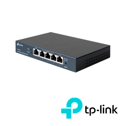 Router Balanceador De Carga / Tp-link Tl-r470t / 1 Puerto Wan RJ45 / 1 Puerto Lan RJ45 / 3 Puertos Wan/lan RJ45 / Velocidad 10/100 Mbps / Para Escritorio.