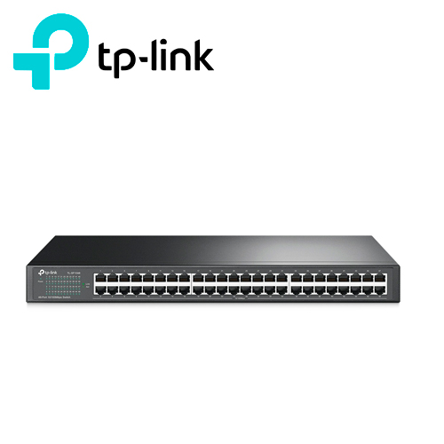 SWITCH NO ADMINISTRABLE TP-LINK TL-SF1048 / CUENTA CON 48 PUERTOS RJ45 10/100 MBPS / MONTAJE EN RACK / TECNOLOGIA GREEN ETHERNET DE EFICIENCIA ENERGETICA / USO INTERIOR / PLUG AND PLAY