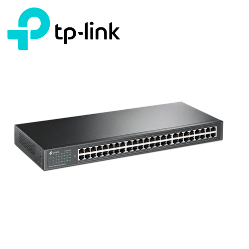 Switch No Administrable Tp-link Tl-sf1048 / Cuenta Con 48 Puertos RJ45 10/100 Mbps / Montaje En Rack / Tecnologia Green Ethernet De Eficiencia Energetica / Uso Interior / Plug And Play