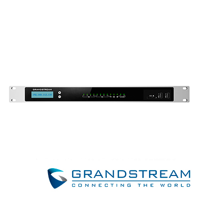 Conmutador IP Pbx Ucm6304 Grandstream, 4 Lineas, 2000 Usuarios, 300 Llamadas Simultaneas, Nat, 3 Puertos Gigabit, POE