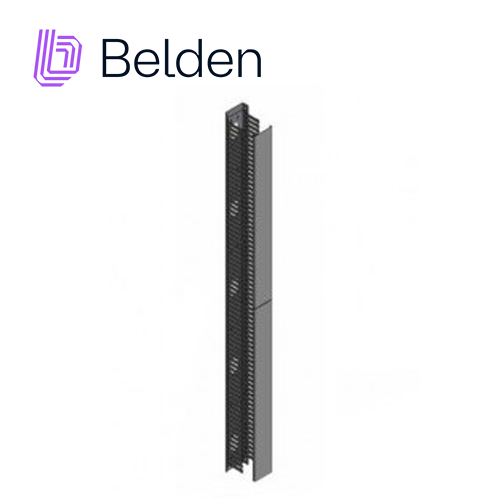 Organizador Vertical Belden Vcmfdr4x4 / Interior / Negro / Altura 213.36 Cm / Ancho 10.16 Cm / Profundidad 10.16 Cm / Peso 5.9 Kg / Con Tapa / Pieza
